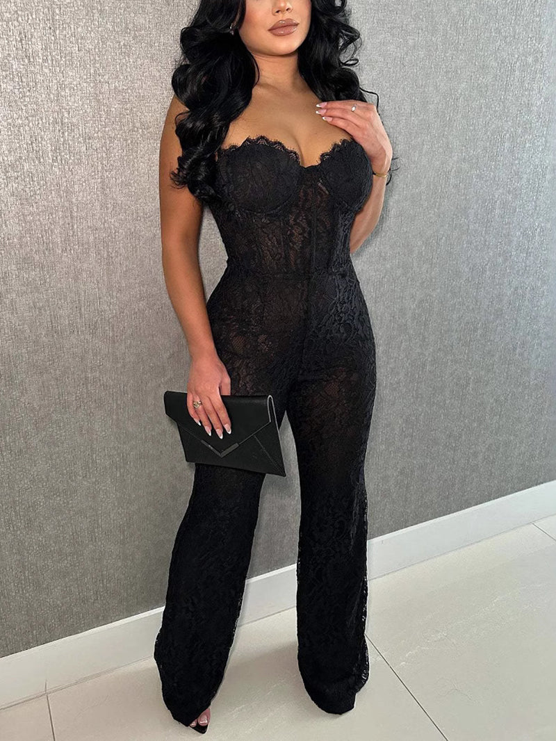 Sexy Spaghetti Strap Slim Jumpsuit