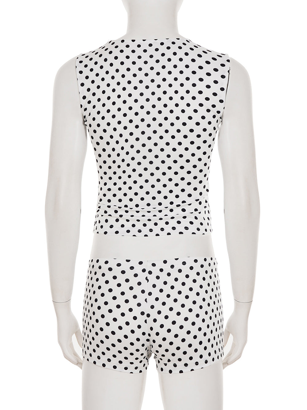 Sleeveless Print Vest And Shorts Casual Set