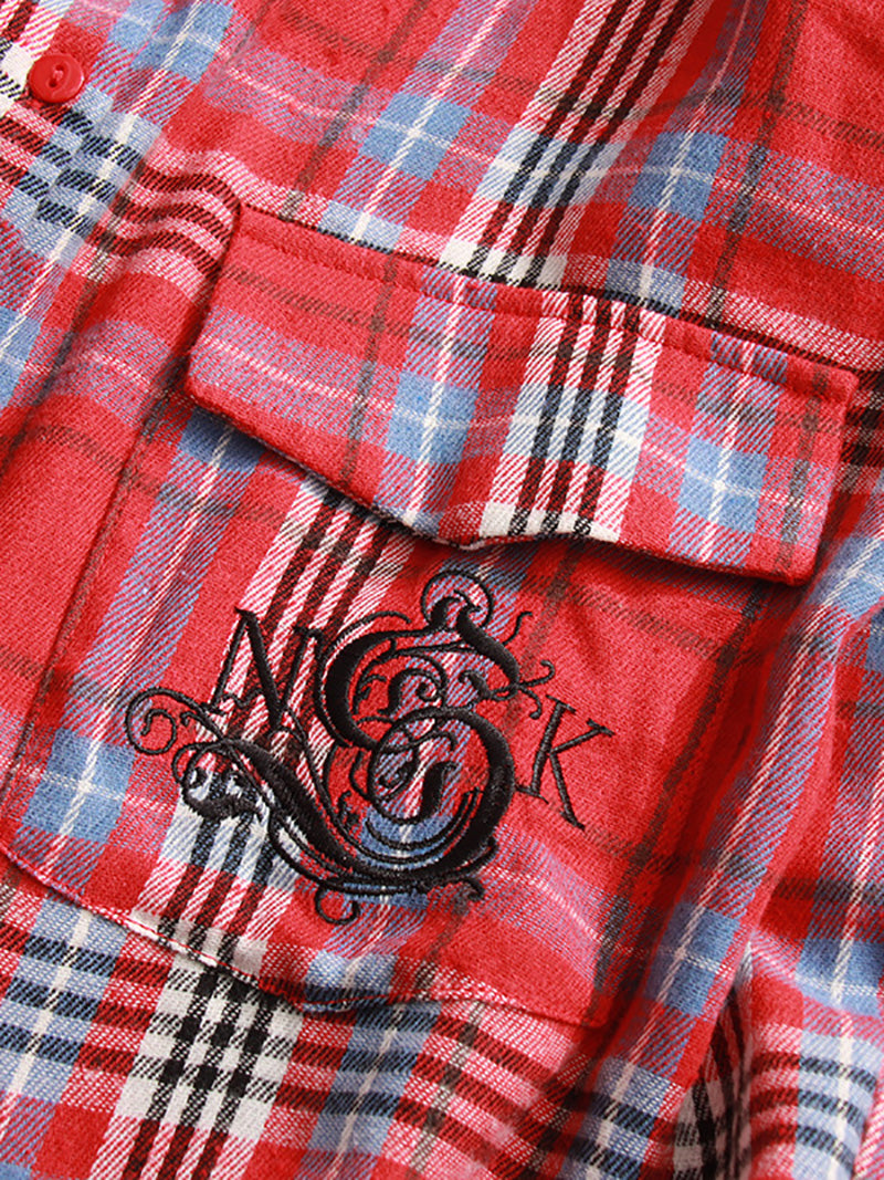 Casual Long-Sleeve Plaid Button-Up Shirt