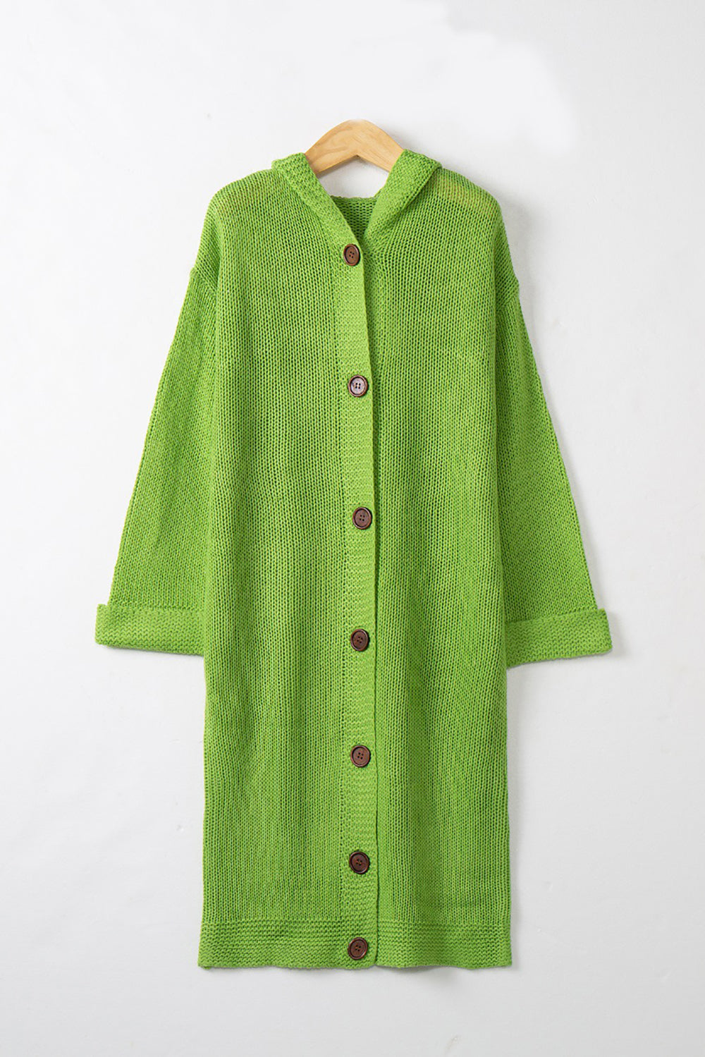 Fashion Hooded Open Front Cardigan Knit Sweaters Coat