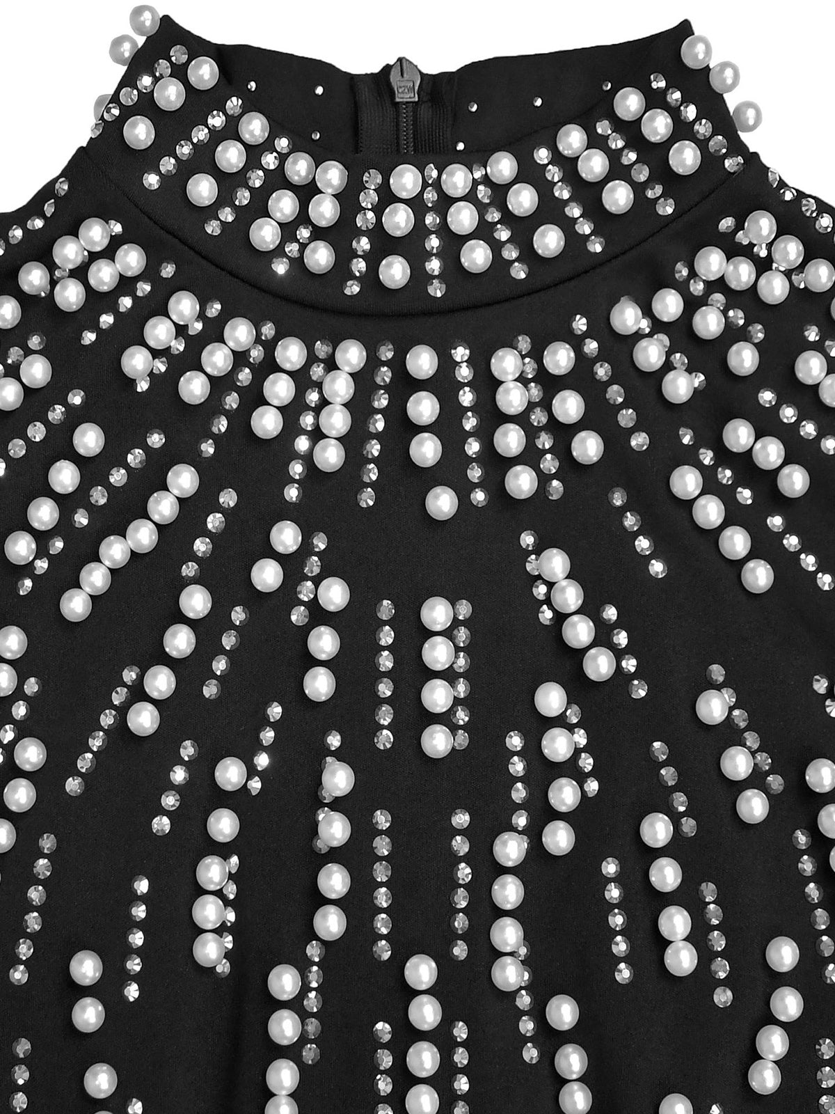 Elegant Beading Embellished Bodycon Maxi Dress