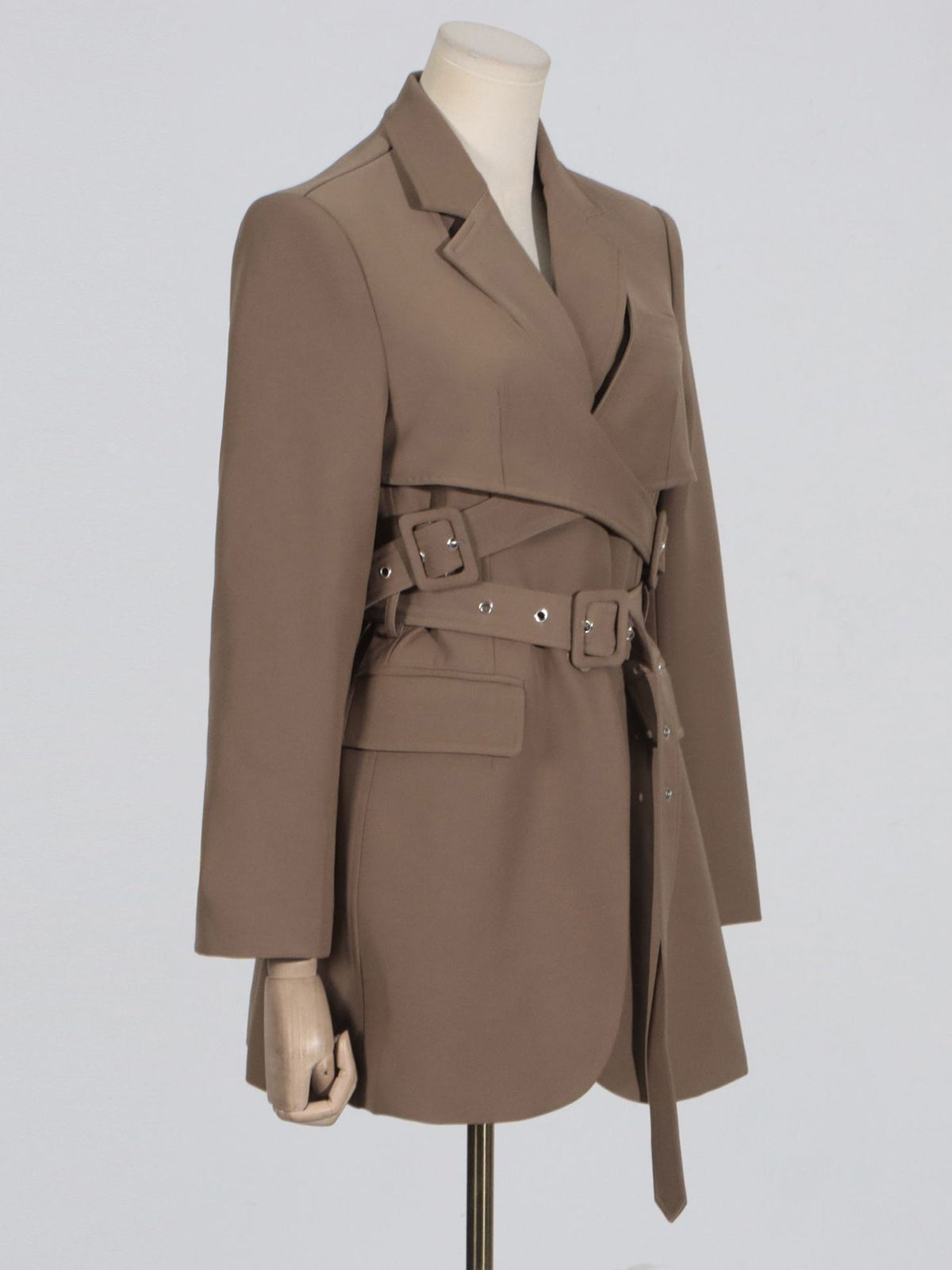 Personality Coat All-match Girdle Waist  Blazer