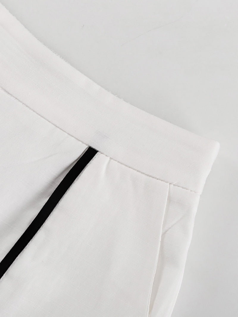 Loose Sleeveless Tank Top And Wide Pants Set