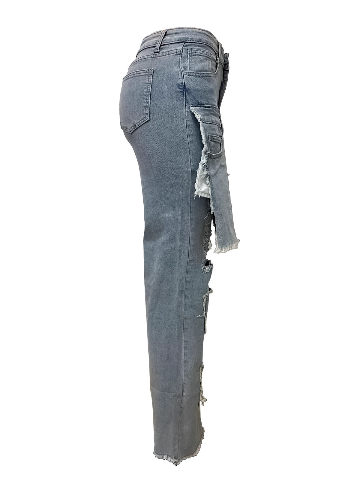 Fashion Washed Slim Ripped Jeans