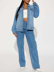 Fashion Loose Casual Denim Jacket Coat