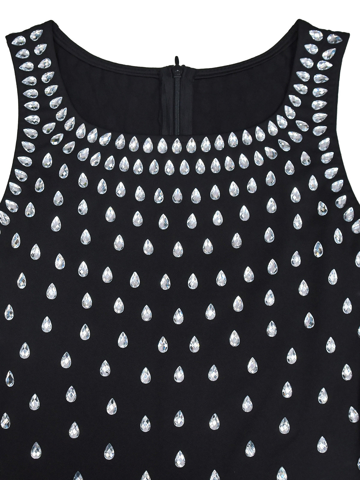 Sexy Rhinestone U Neck Sleeveless Party Club Dress