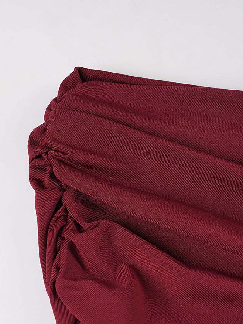 Elegant One Shoulder Sleeveless Slim Maxi Dress