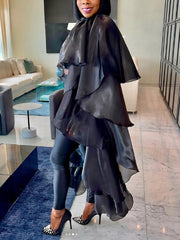 Fashion Satin Face Loose Cope Pullover