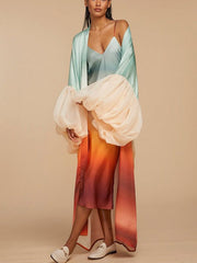 Women's Printed Beach Kimono Cover-Up