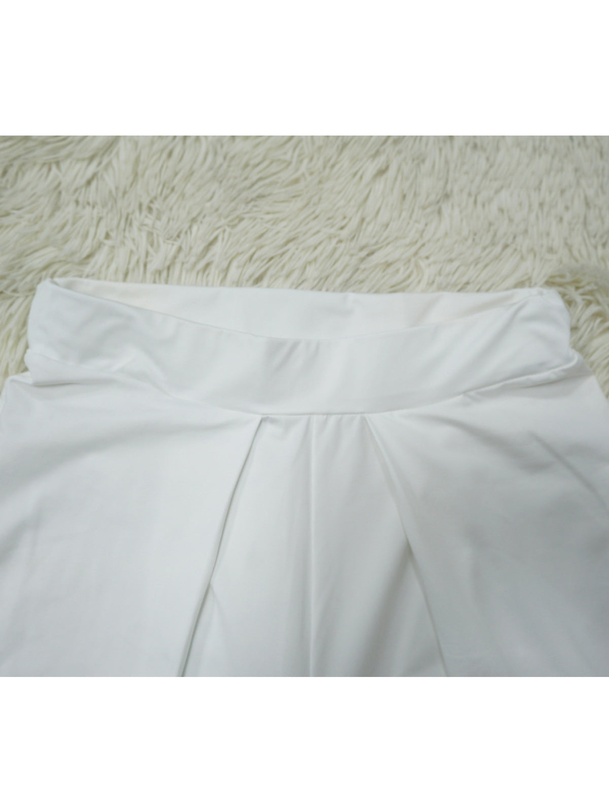 Elegant Solid Patchwork One Shoulder Fold Two Piece