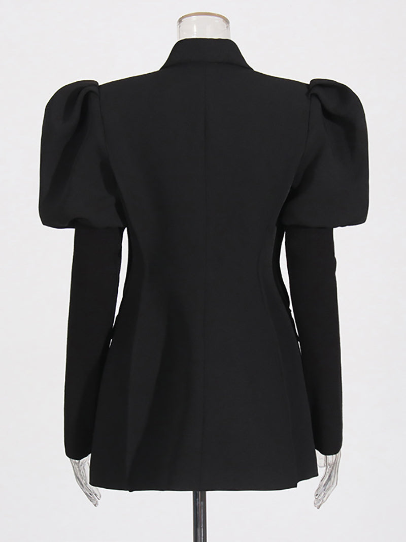 Fashion Notched Collar Slim Blazer