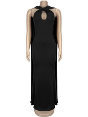 Elegant Sleeveless Ribbon Bodycon Dress