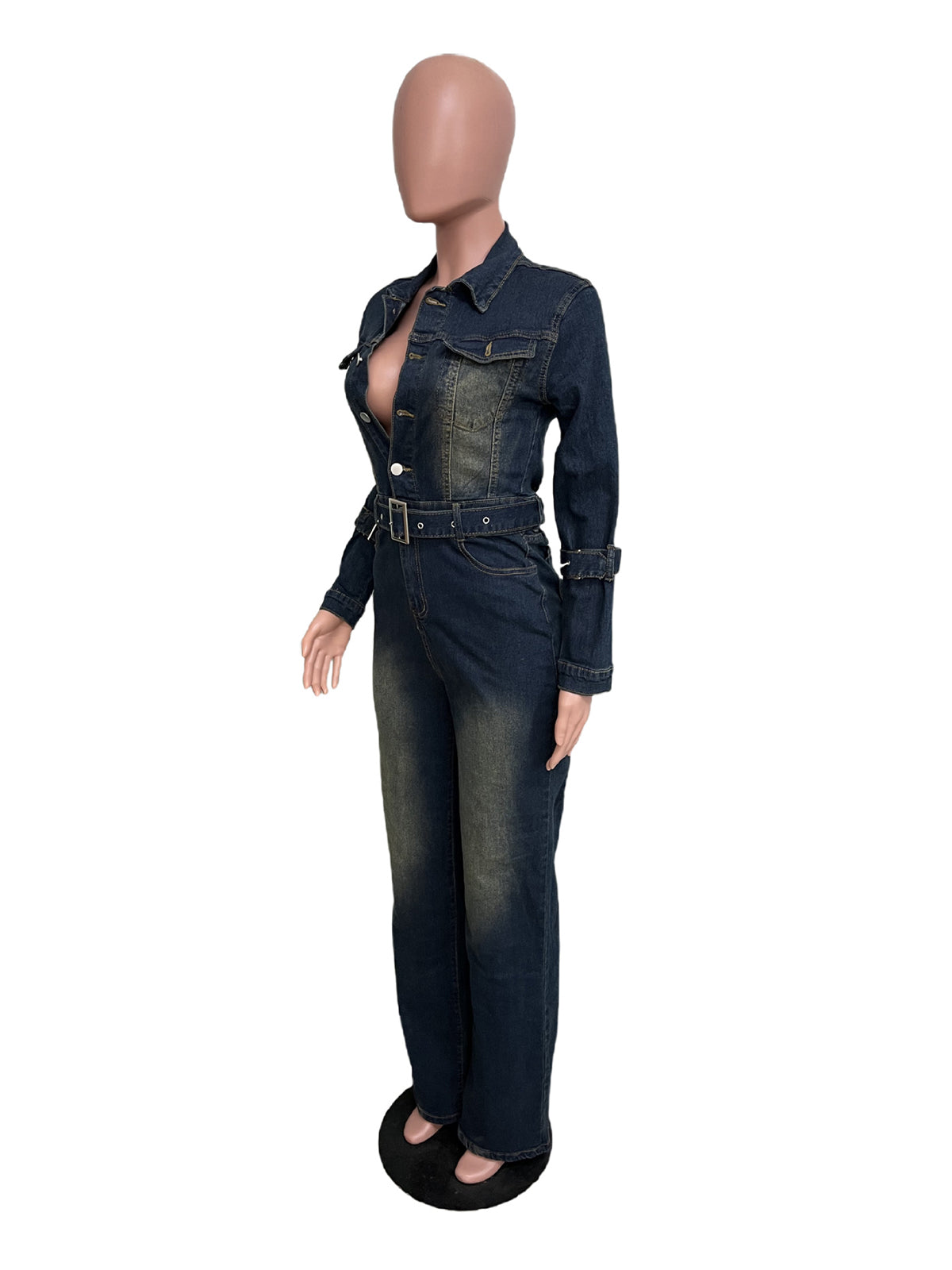 Buckle Up Buttercup Denim Jumpsuit