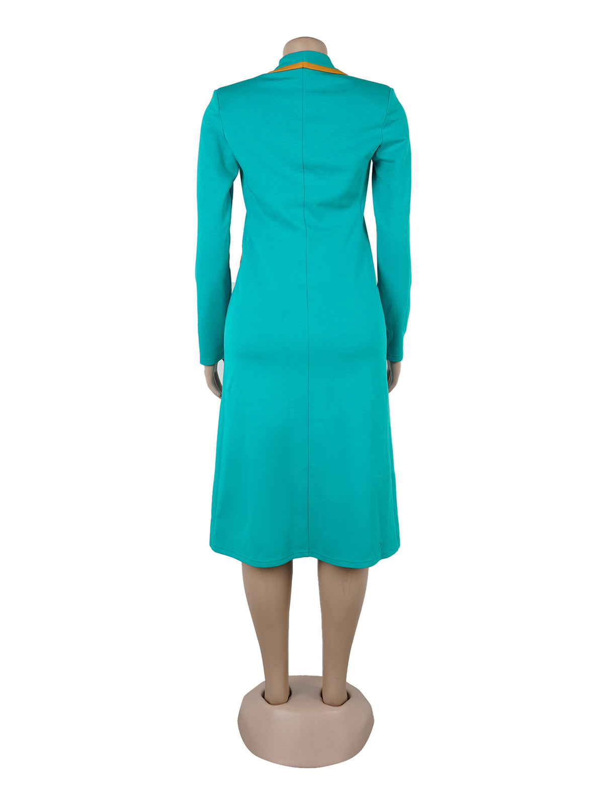 Elegant Lapel Buckle Long Blazer Midi Dress Suit
