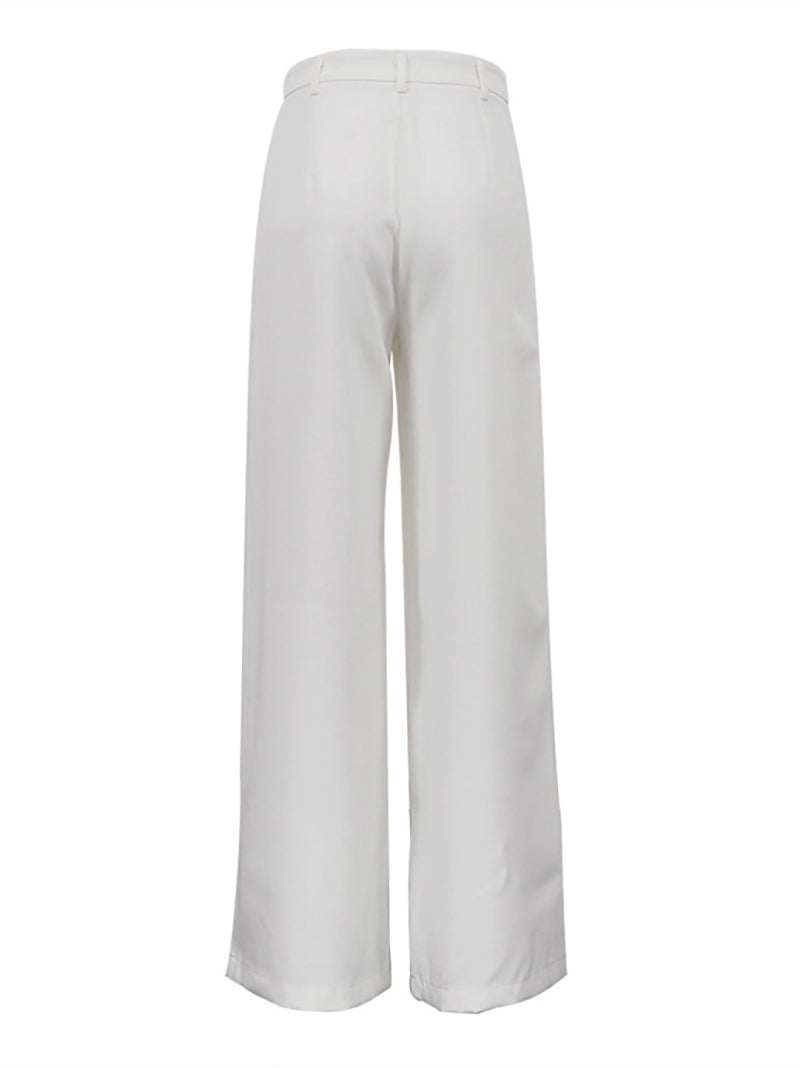 Fashion Casual High Waist Wide Leg Pants