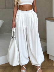 Fashion High Waist Casual Wide Leg Pants