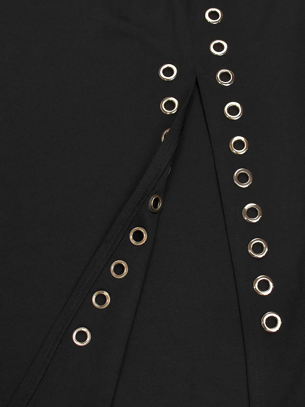 Sexy High Slit Chain Spaghetti Strap Maxi Dress