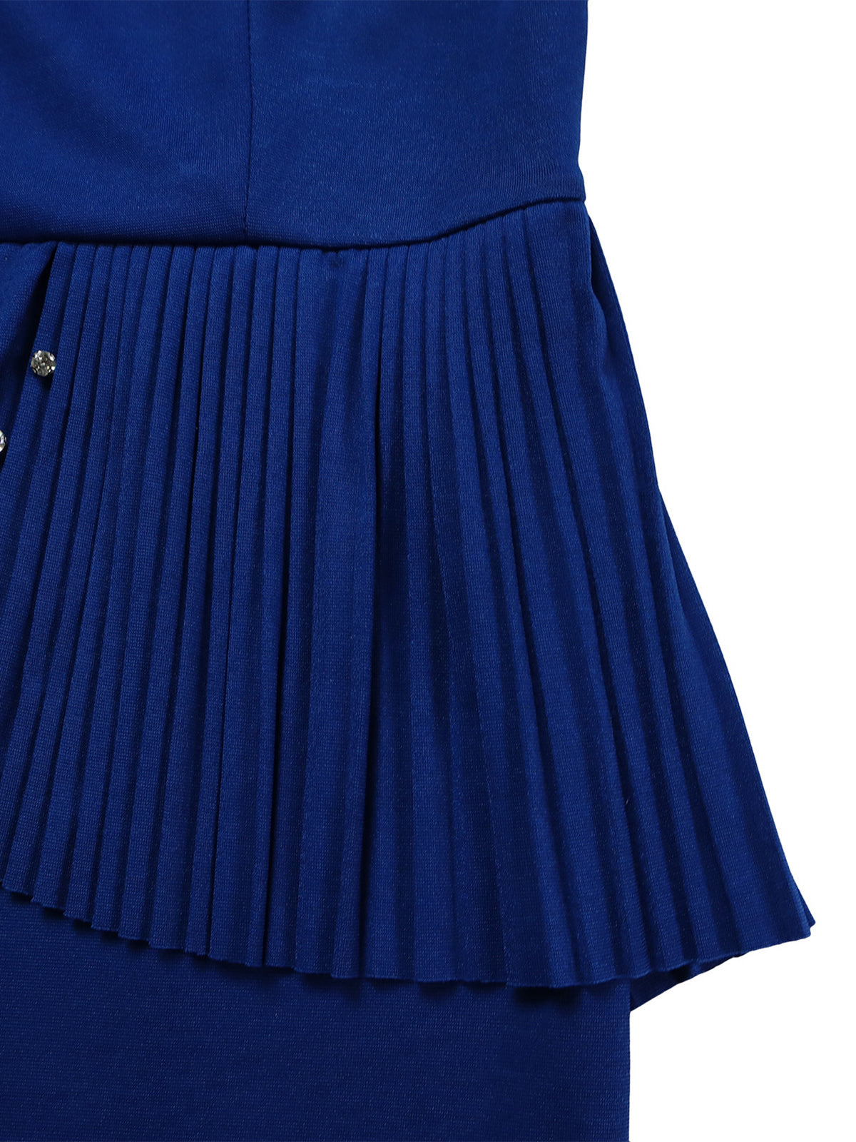 Elegant Round Neck High Waist Bodycon Pencil Dress