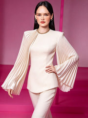 Asymmetric Flare Sleeve Jacket-boutique