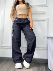 High Waist Utility Cargo Pants