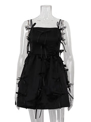 Elegant Bow Embellishment Party Dress