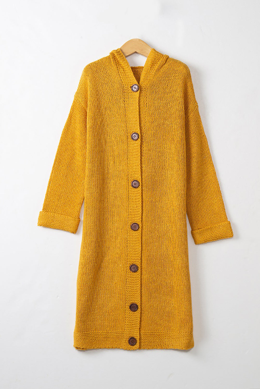 Fashion Hooded Open Front Cardigan Knit Sweaters Coat