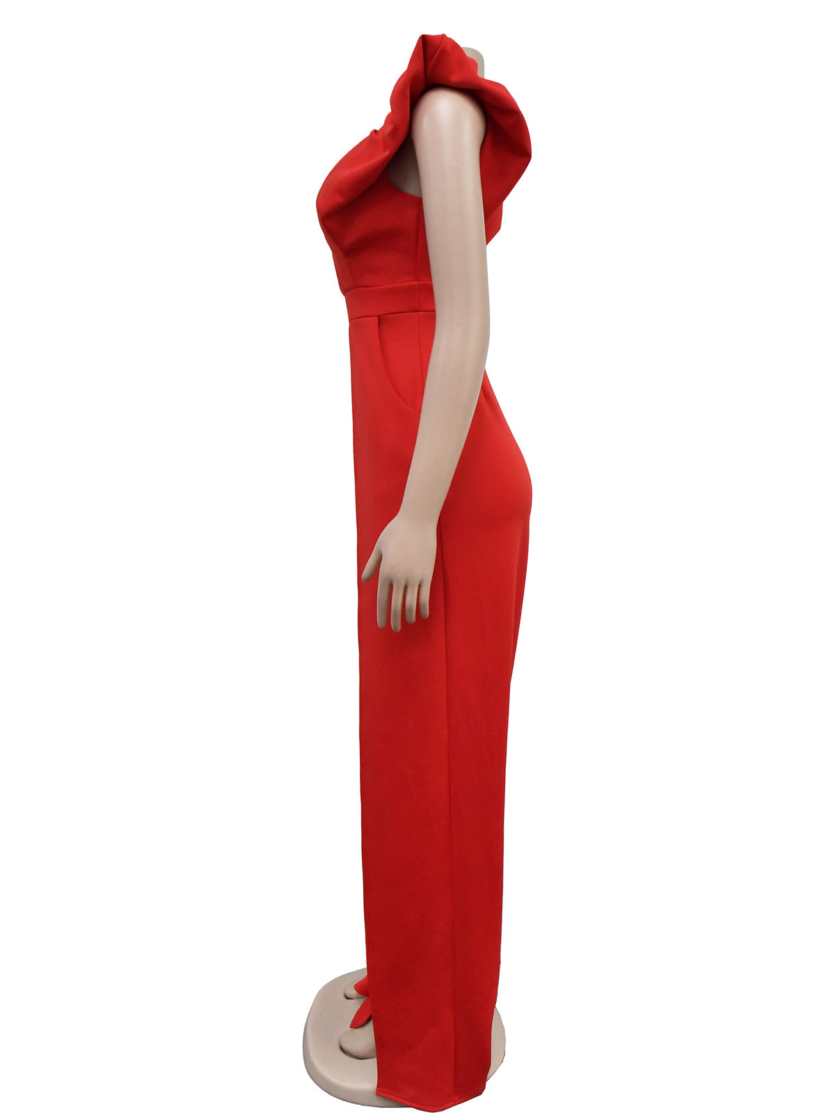 Sexy Deep V Backless Slit Jumpsuit