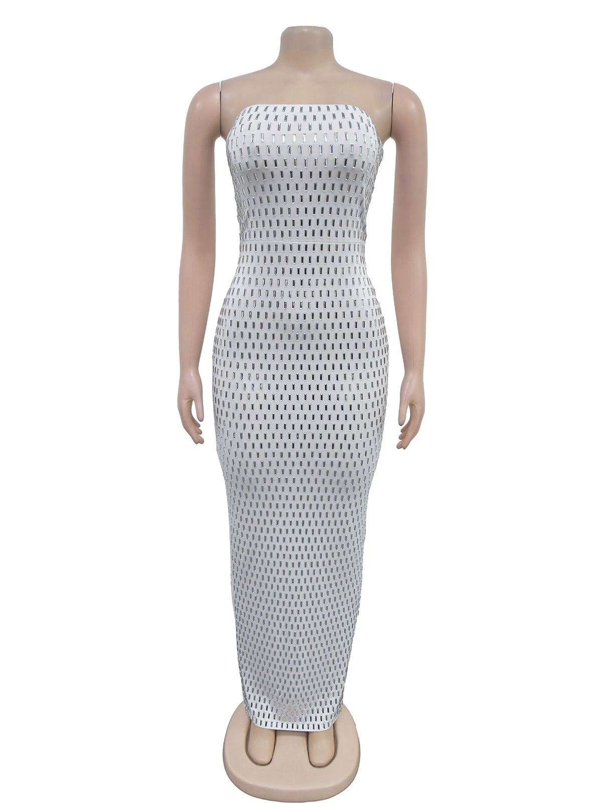 Sexy Strapless Rhinestone Bodycon Party Dress