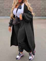 Fashion Casual Knit Cardigan Coats