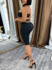 Sexy Halter Studded Cut-out Details Romper