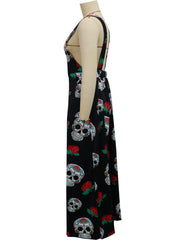 Print Backless Wide leg Jumpsuit