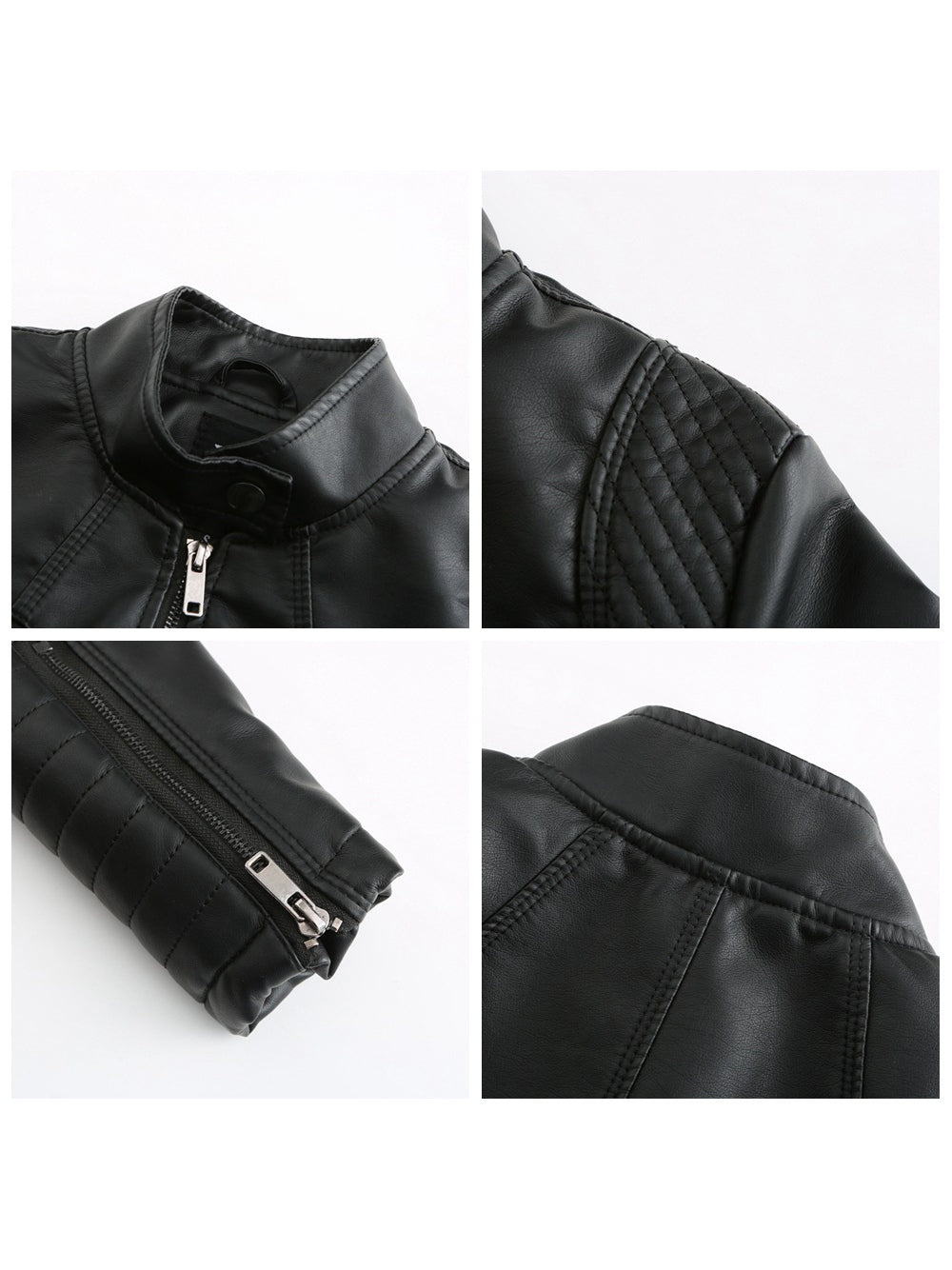 PU Leather Jacket Casual Coat