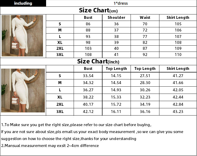 Long Sleeve Slim Hip Wrap Dress