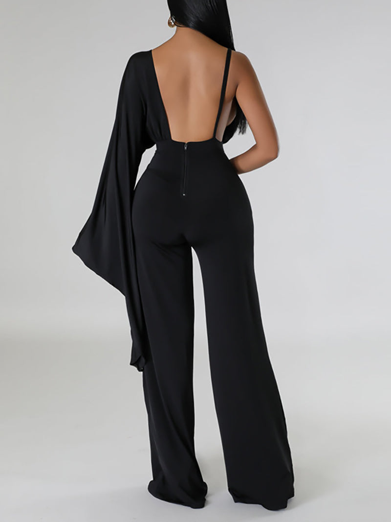 Sexy Single Long Sleeve Jumpsuit