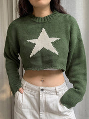 Knit Loose Crop Sweater