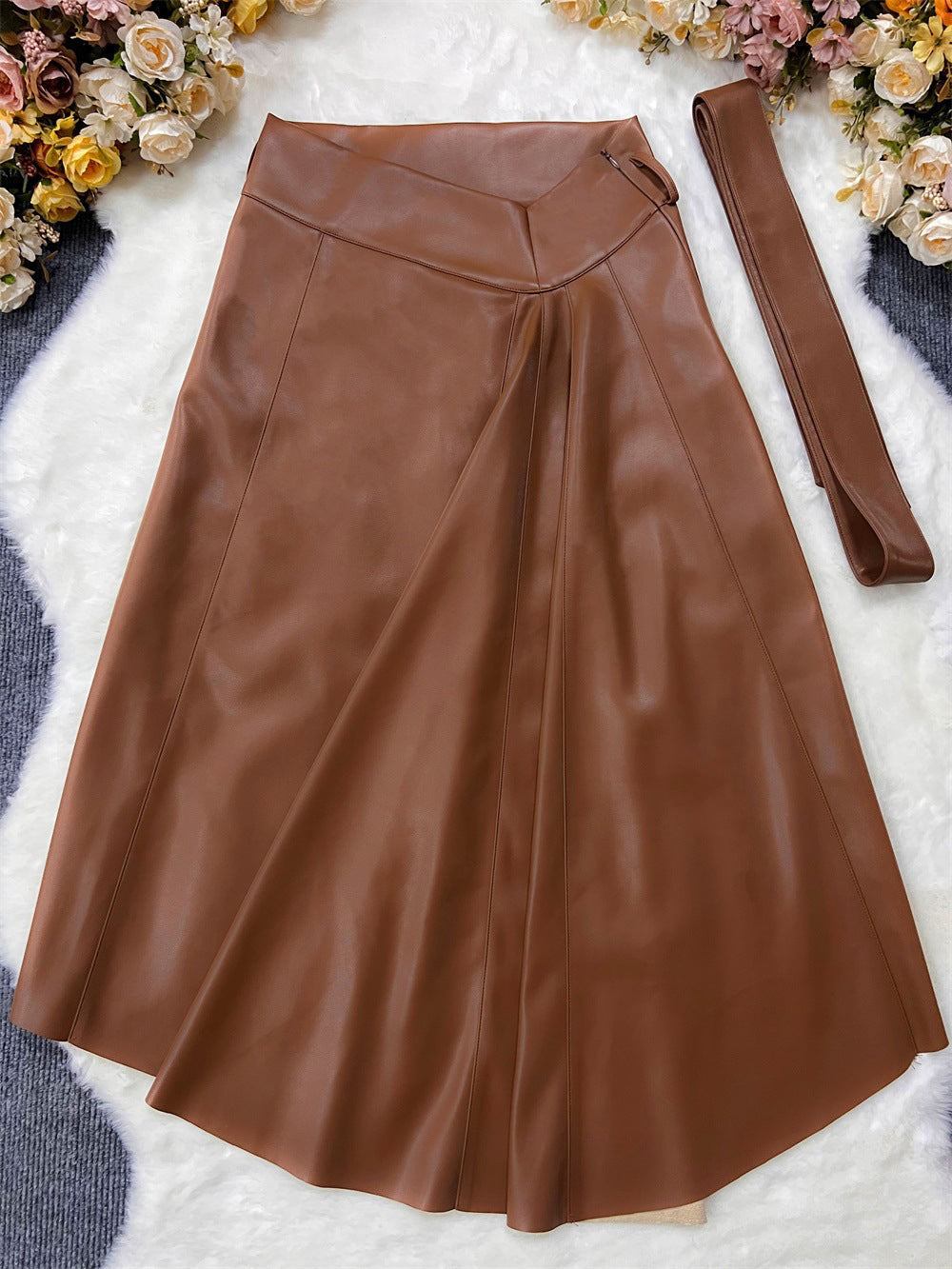 Fashion Slim PU Leather Skirts