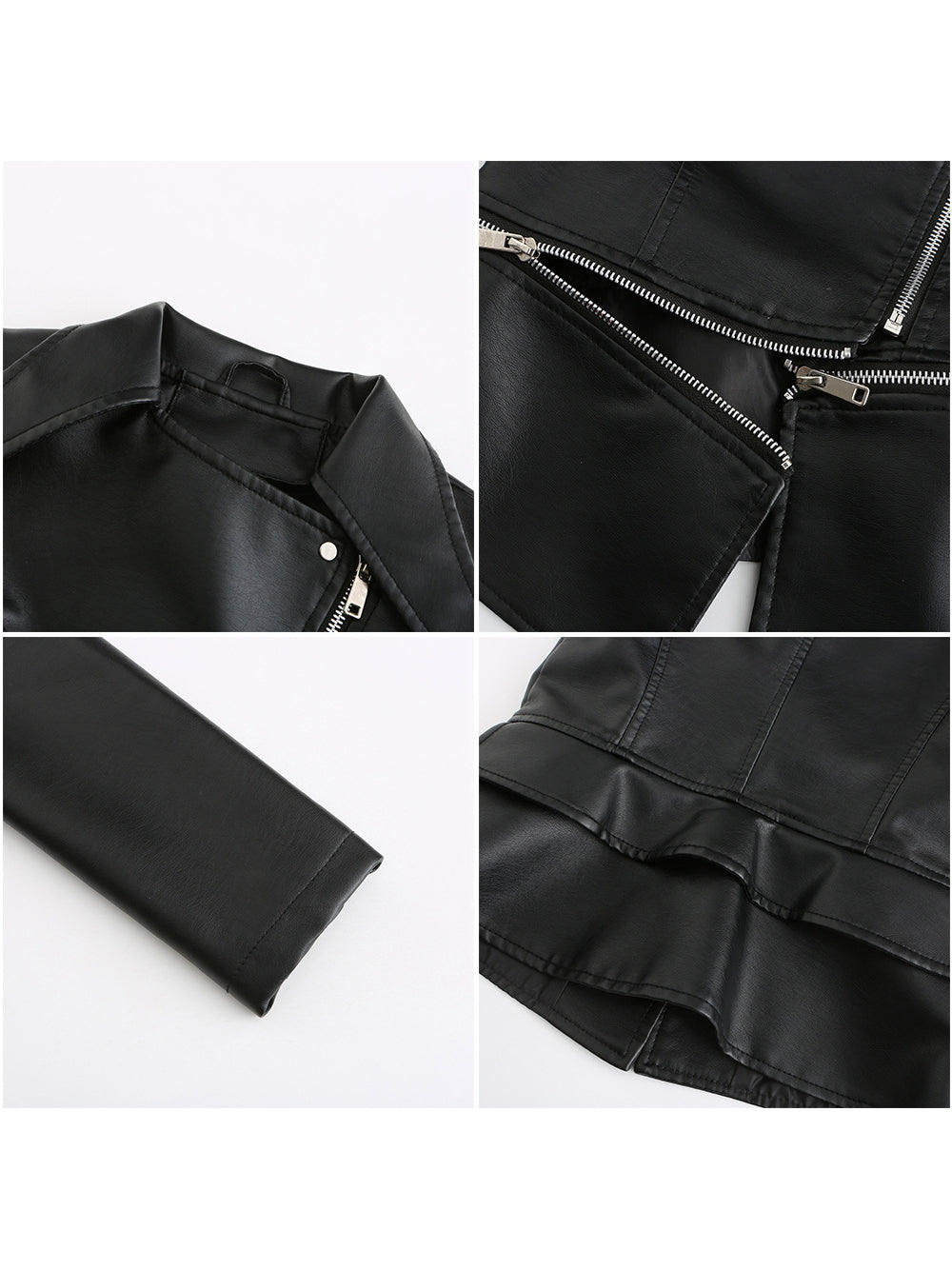 Detachable PU Leather Jacket