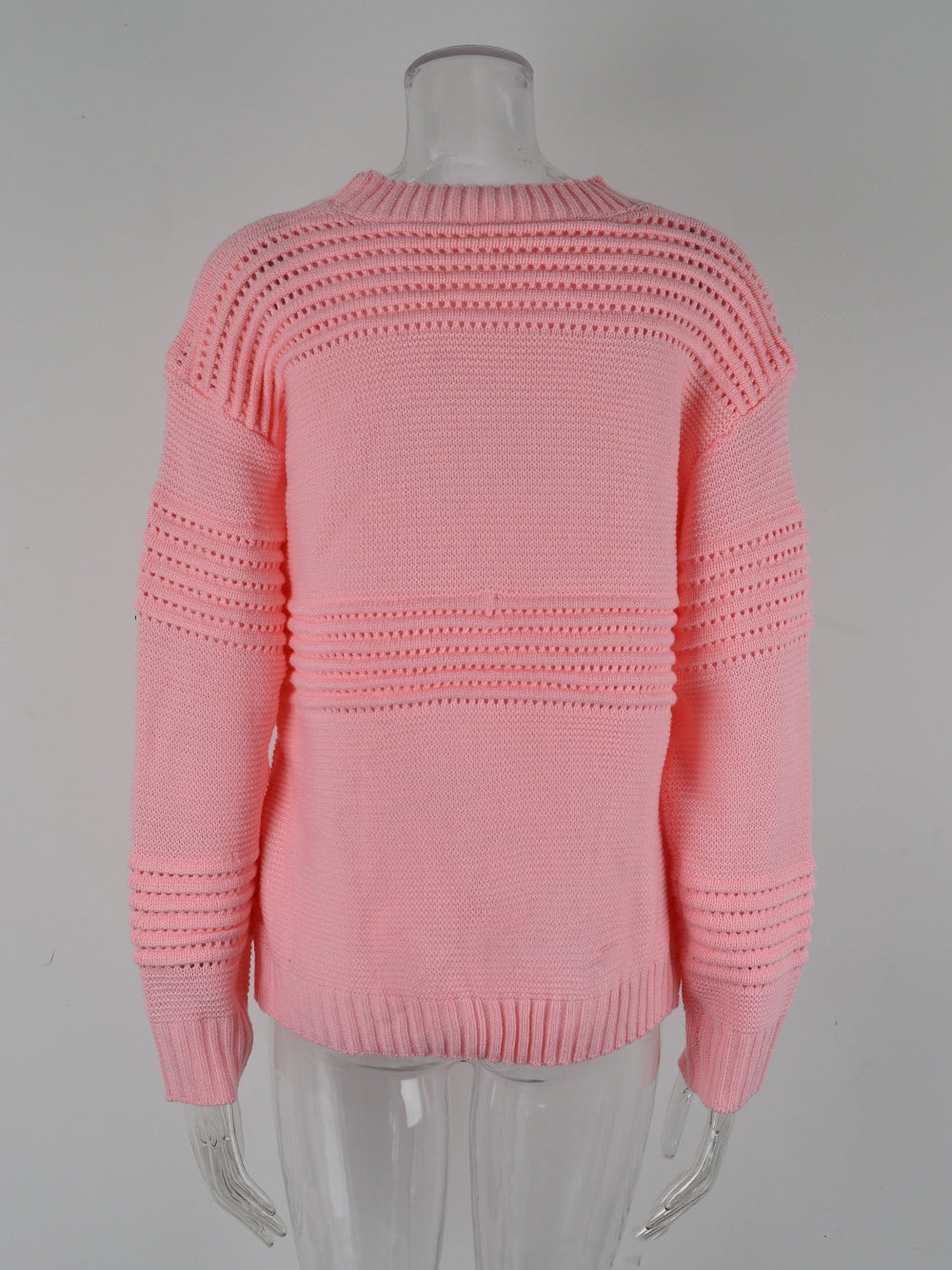 Solid Color Knit Sweater