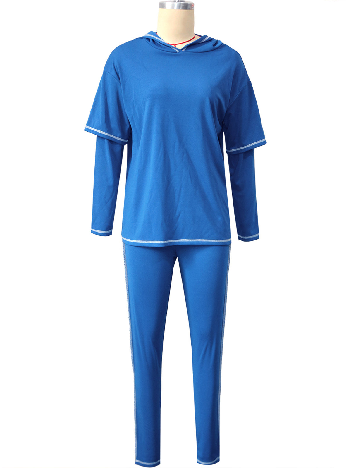 Fashion Hooded Trousers Sports Suit