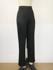 High Waist Slim Casual Trousers