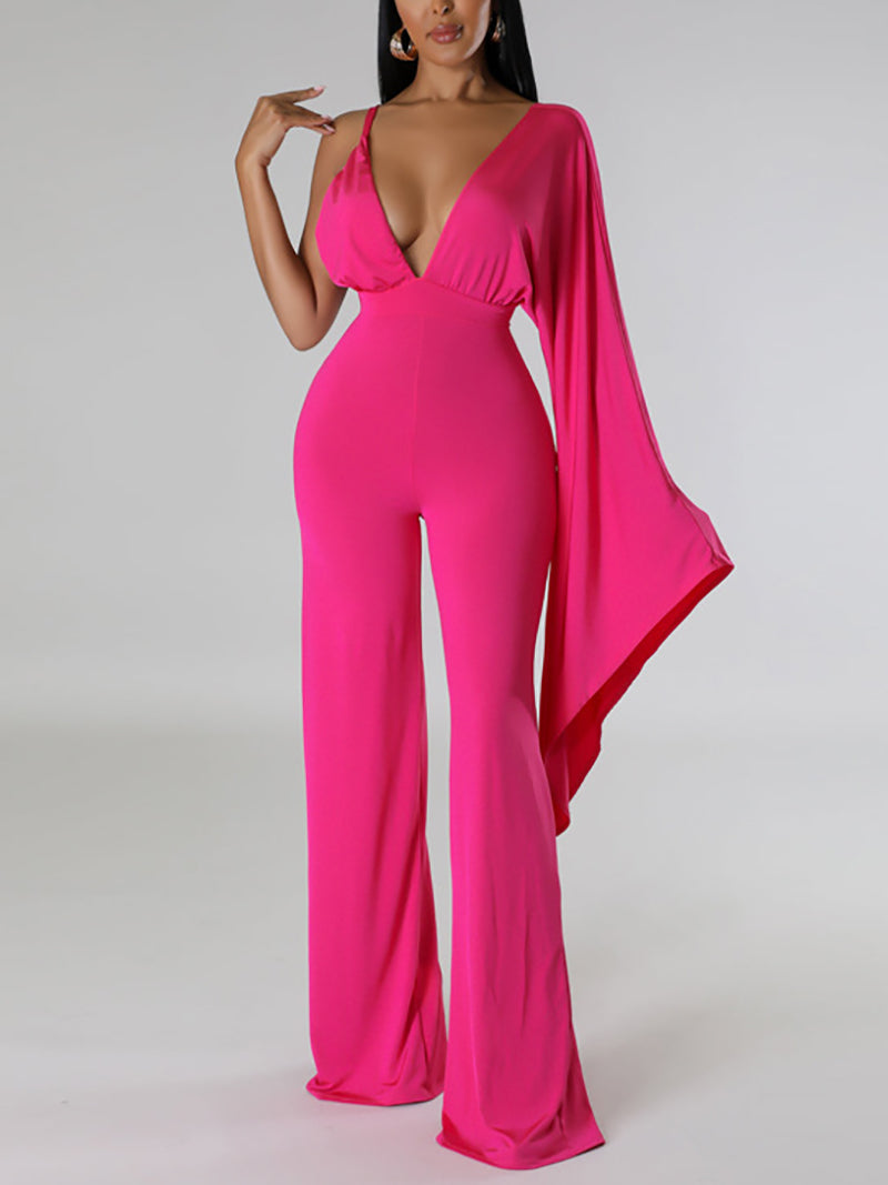 Sexy Single Long Sleeve Jumpsuit