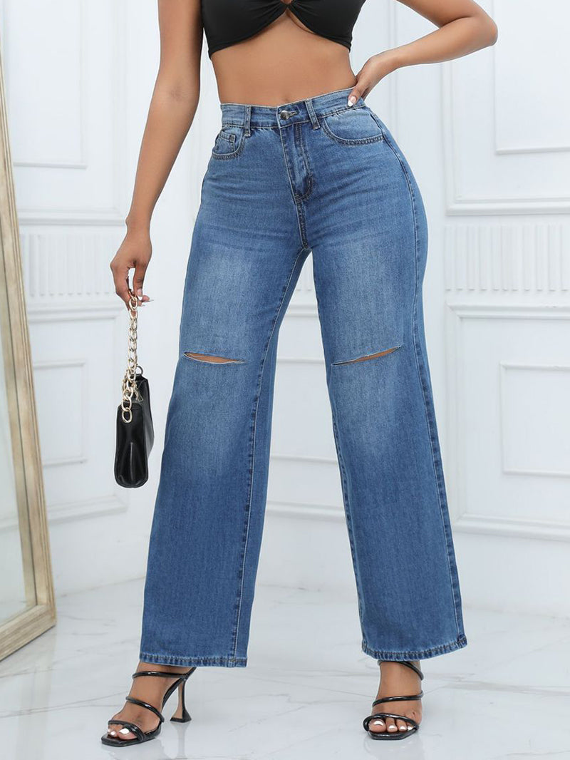 Casual Loose Ripped Jeans