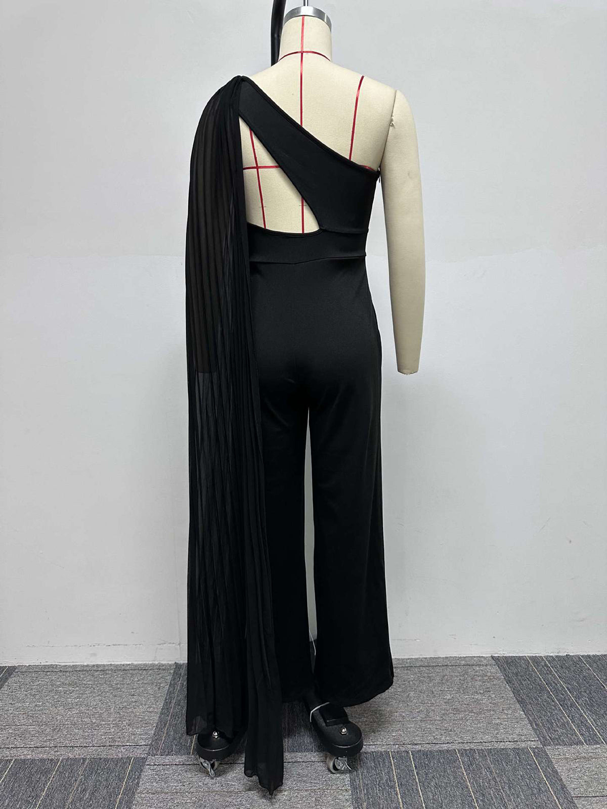 One Shoulder Hollow out Jumpsuit