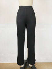 High Waist Slim Casual Trousers
