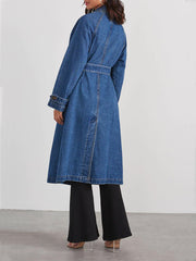 Fashion Loose Denim Jacket Dust Coat