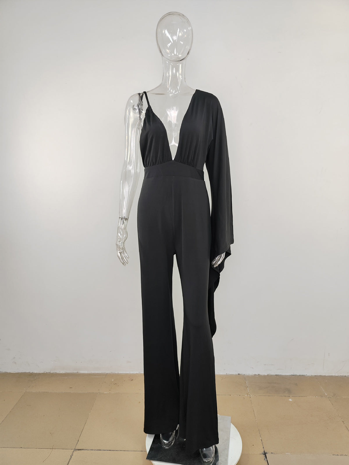 Sexy Single Long Sleeve Jumpsuit