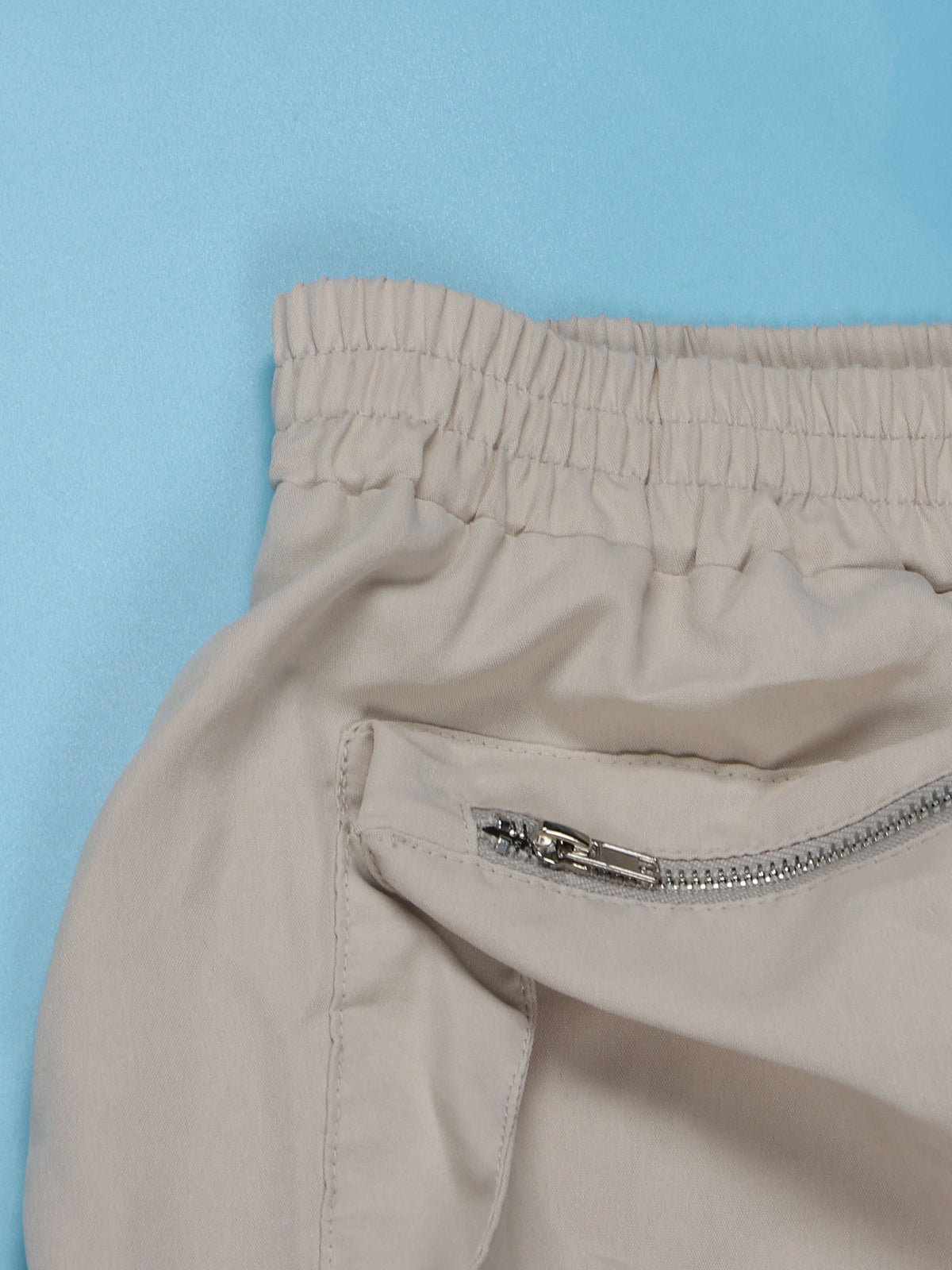 Multi-pocket Zipper Cargo Skirt