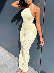 Sexy Halter Backless Jumpsuit