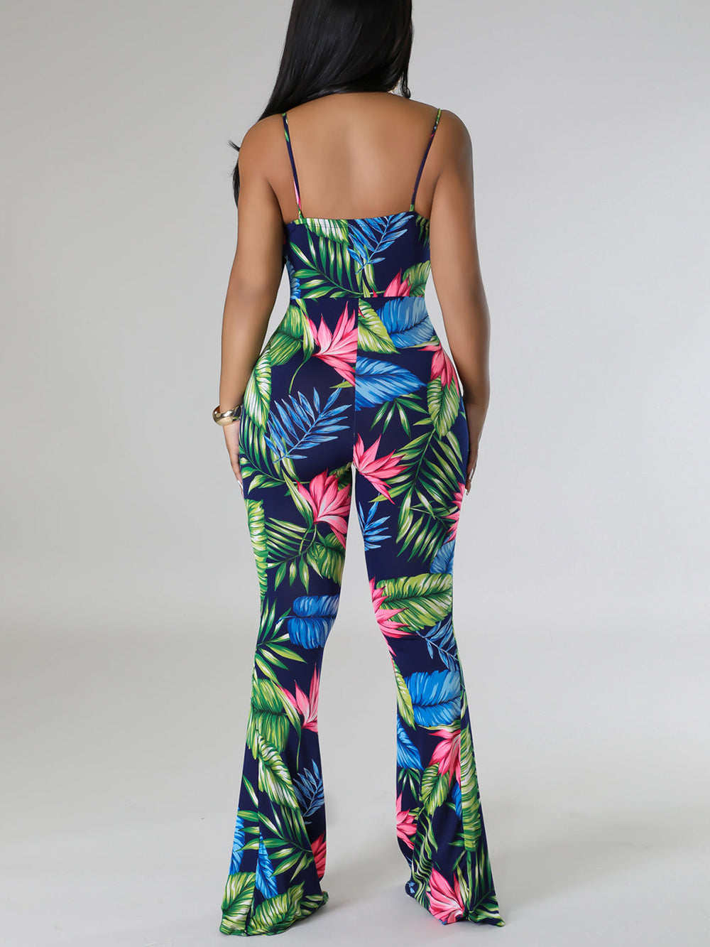 Print Spaghetti Strap Jumpsuit