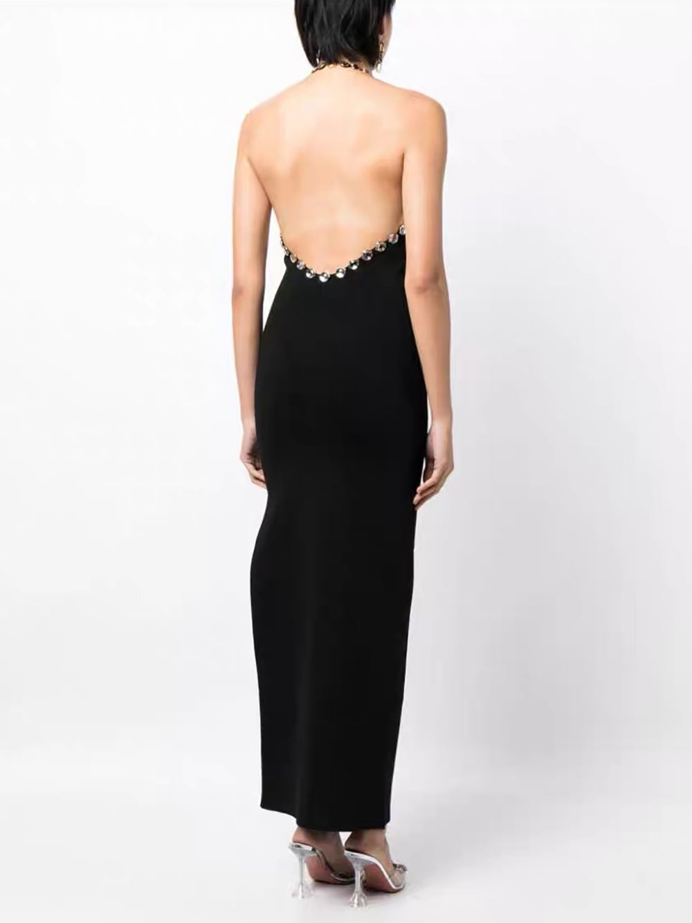 Sexy Sleeveless Backless Slim Dress